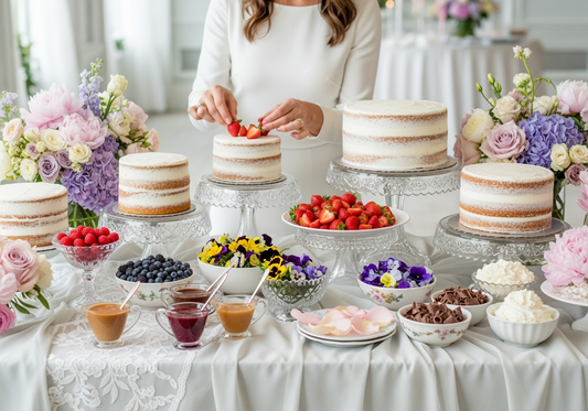 Interactive Dessert Experiences in Greater Manchester: Cake Creation Station + Sweet Treats Grazing Tables